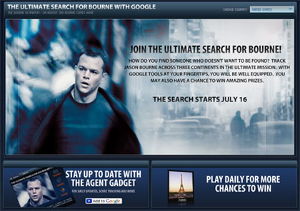 Ultimate Search for Bourne with Google
