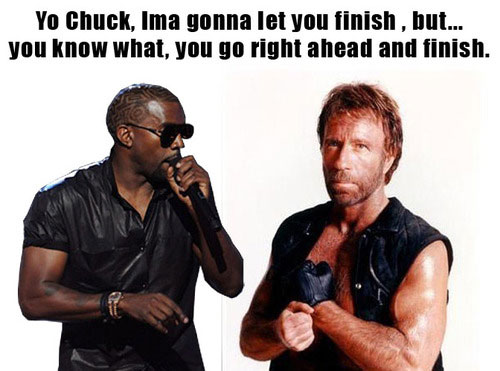 Kanye West Meets Chuck Norris