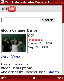 YouTube Mobile Site